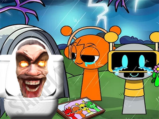 Imaginea Sprunki Fort Panic Skibidi Sală de odihnă